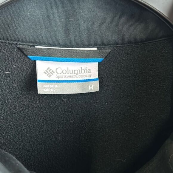 Columbia Mens Jacket Coat Gray Sz Medium Full Zip Softshell Front Hand Pockets - Picture 3 of 8